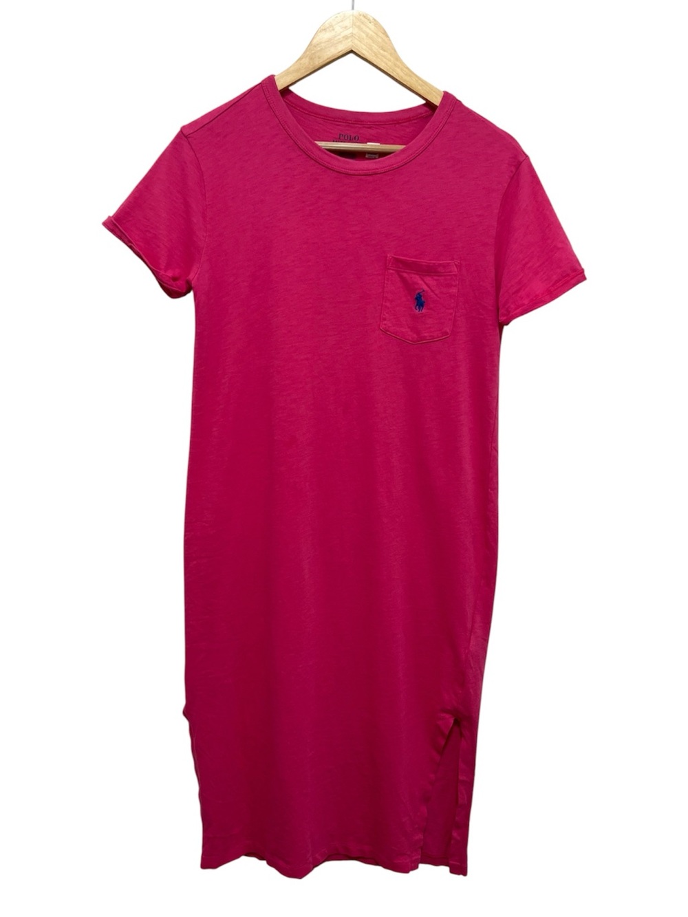 Polo Ralph Lauren Pink Cotton Shirt Dress Size Small